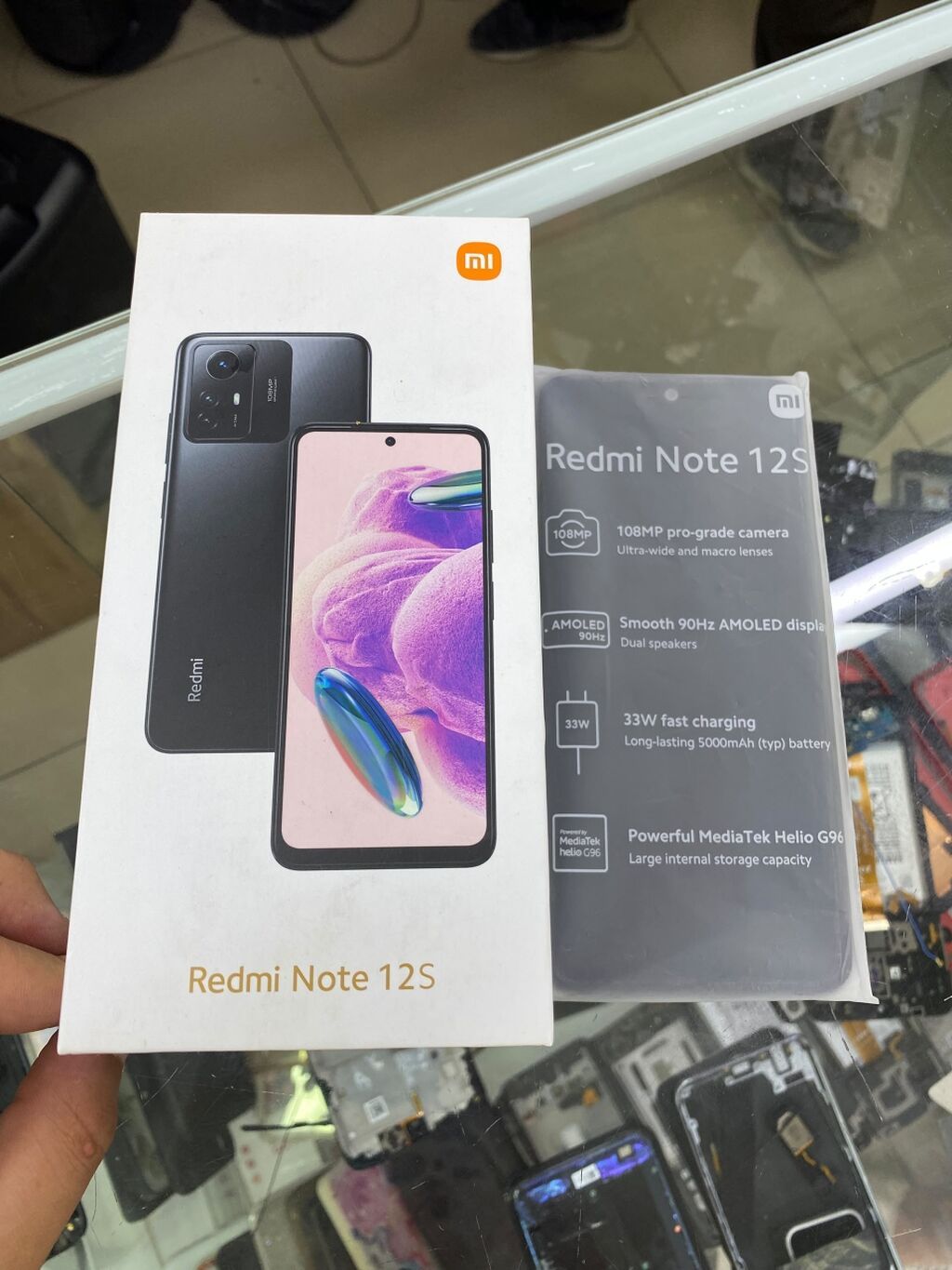 Redmi, Redmi Note 12S, Б/у, 256 ГБ, цвет - Черный, 1 SIM, 2 SIM, eSIM: фото 2