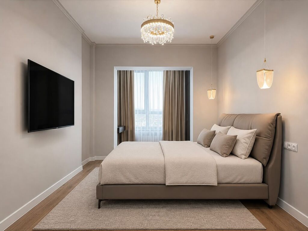 2 комнаты, 60 м², Верхний Джал Элитка, 9 этаж, Дизайнерский ремонт: фото 4