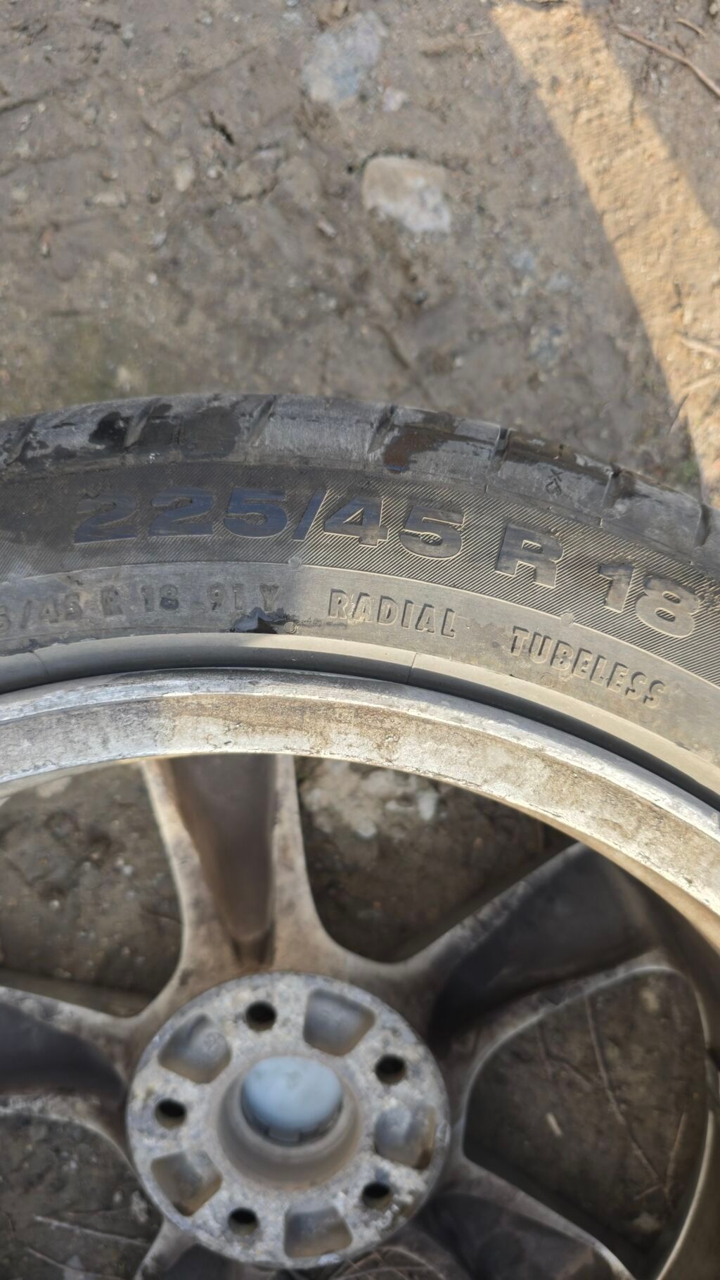 Колеса в сборе 225 / 45 / R 18, Лето, Б/у, Комплект, Легковые, Литые, отверстий - 5: фото 6