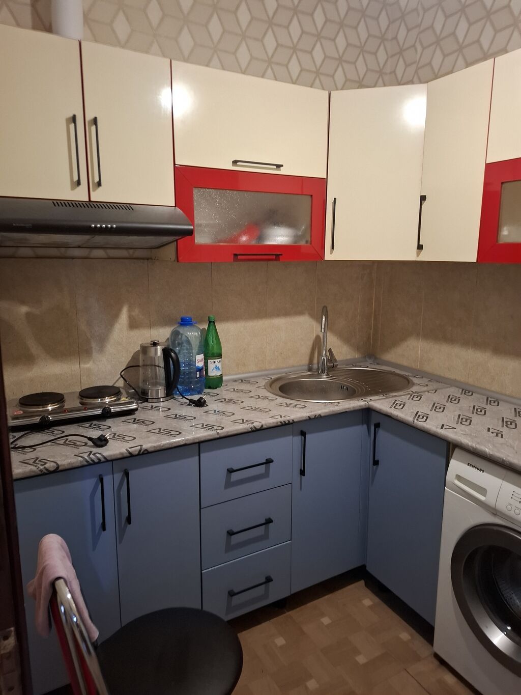 2 otaqlı mənzil – interyer və avadanlıqla Plan: - Geniş işıqlı