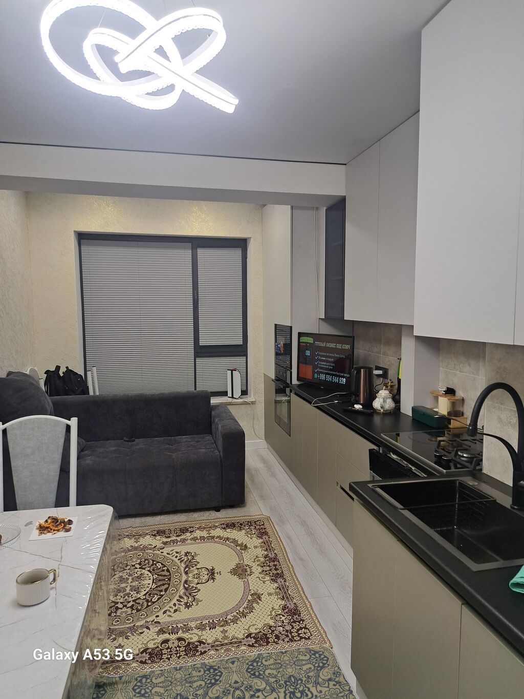 1 комната, 43 м², Дордой Моторс рынок Элитка, 3 этаж, Евроремонт: фото 1