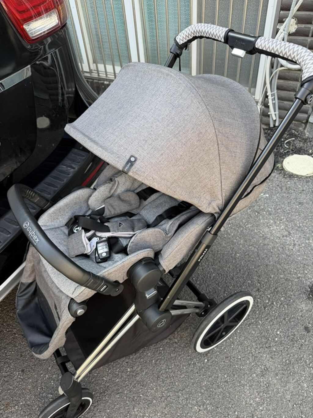 Коляска Cybex Priam, серый текстиль В комплекте есть матрас,дождевик,и: фото 6