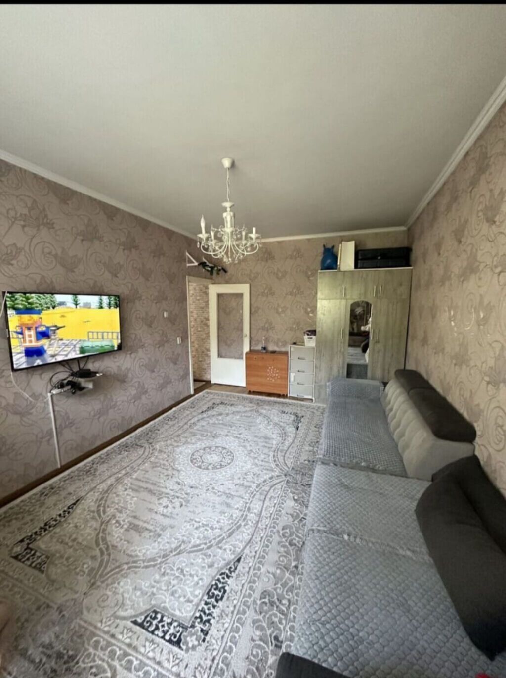 1 комната, 35 м², Аламедин-1 мкр 105 серия, 2 этаж, Евроремонт: фото 2