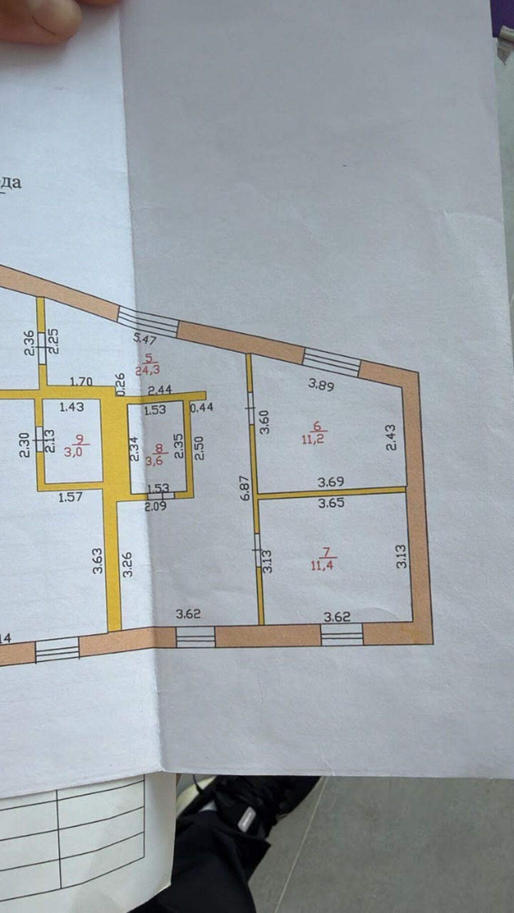 2 комнаты, 51 м², Учкун мкр Гостиничный тип, 5 этаж, Евроремонт: фото 8