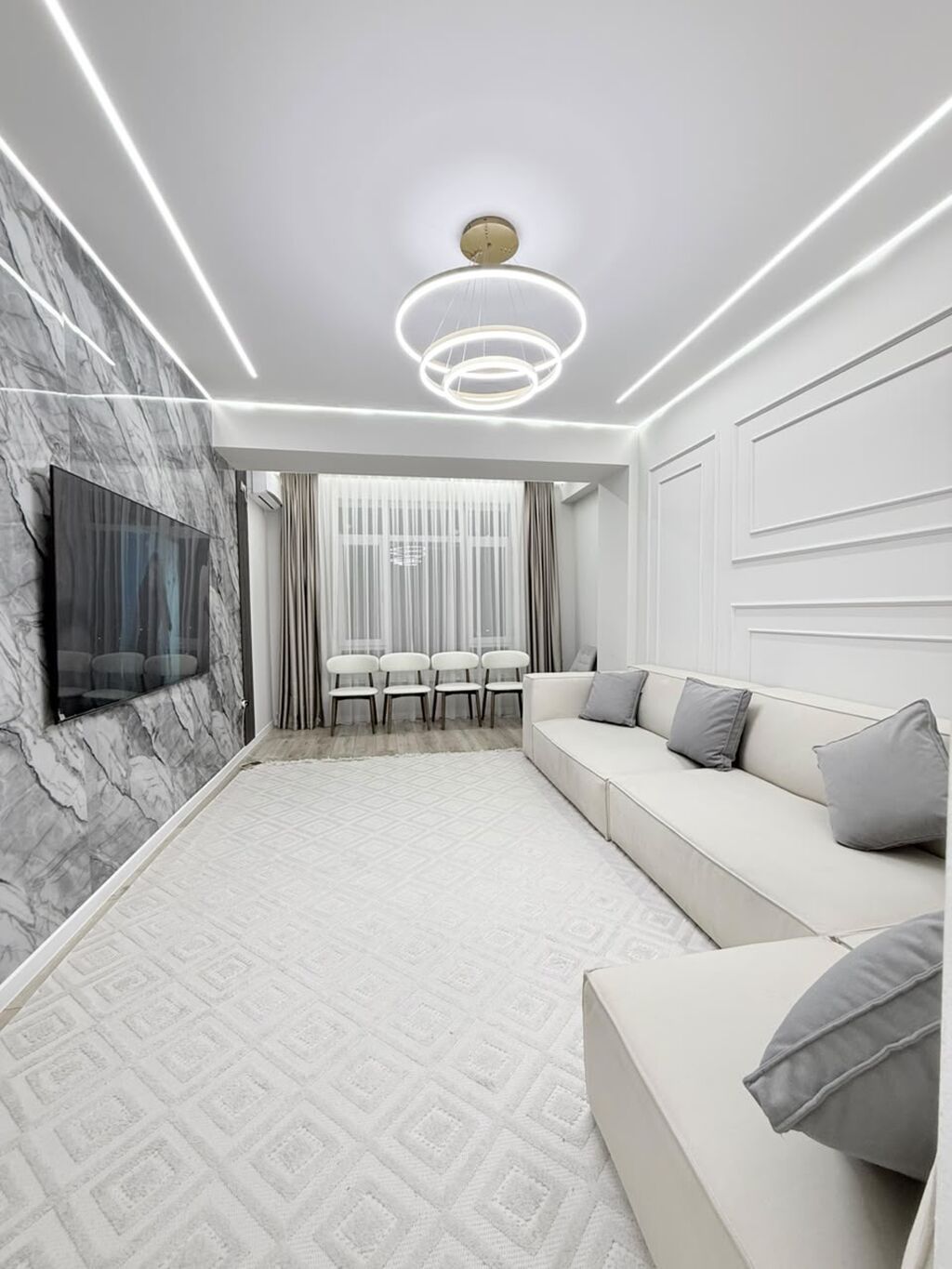3 комнаты, 86 м², Джал-15 Элитка, 7 этаж, Дизайнерский ремонт: фото 3