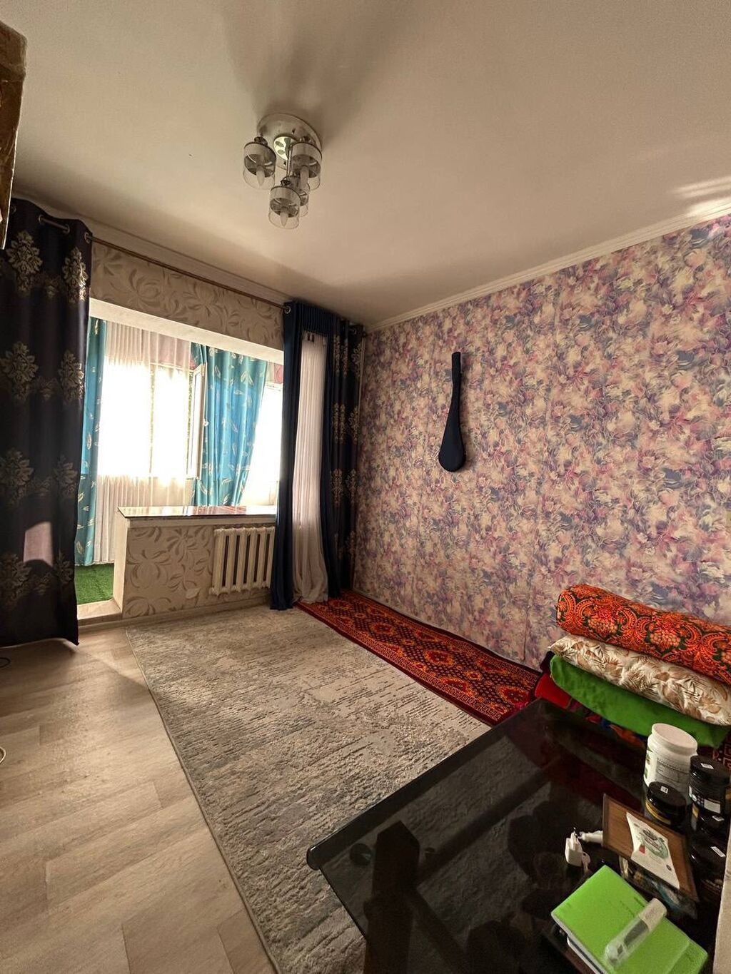 3 комнаты, 59 м², Аламедин-1 мкр 105 серия, 5 этаж, Косметический ремонт: фото 5