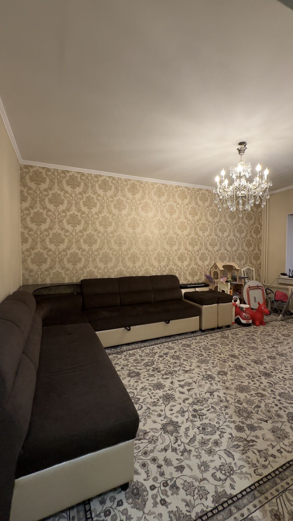 3 комнаты, 63 м², Аламедин-1 мкр 105 серия, 1 этаж, Евроремонт: фото 4