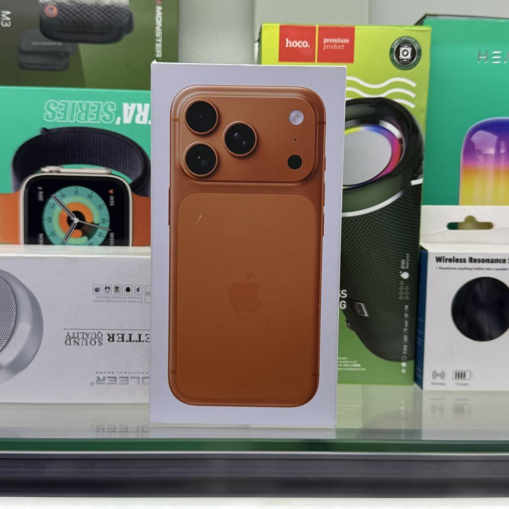 IPhone 17 Pro, Новый, 512 ГБ, Оранжевый, Зарядное устройство, Кабель, Коробка, 100 % — фото 6