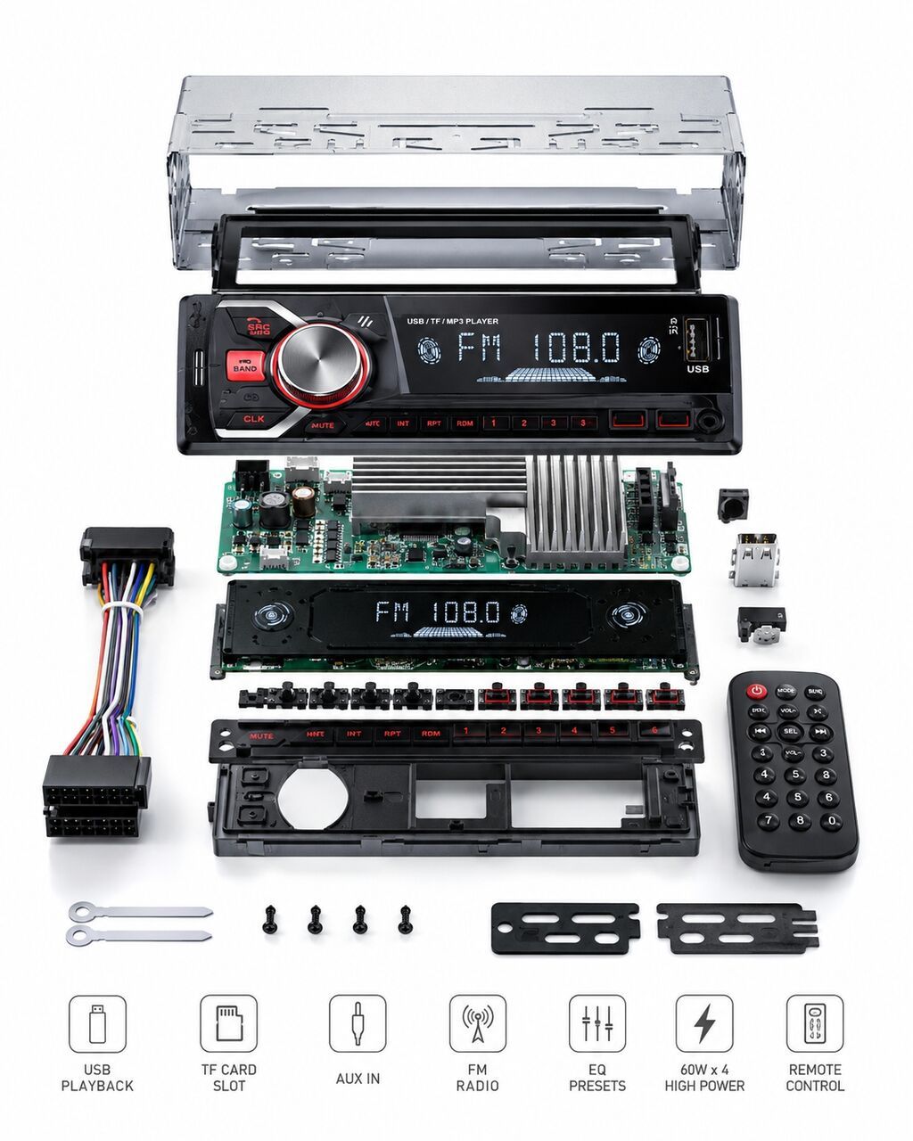 Автомагнитола Pioneer.BT 001 - Поддержка Bluetooth: громкая связь и: фото 2