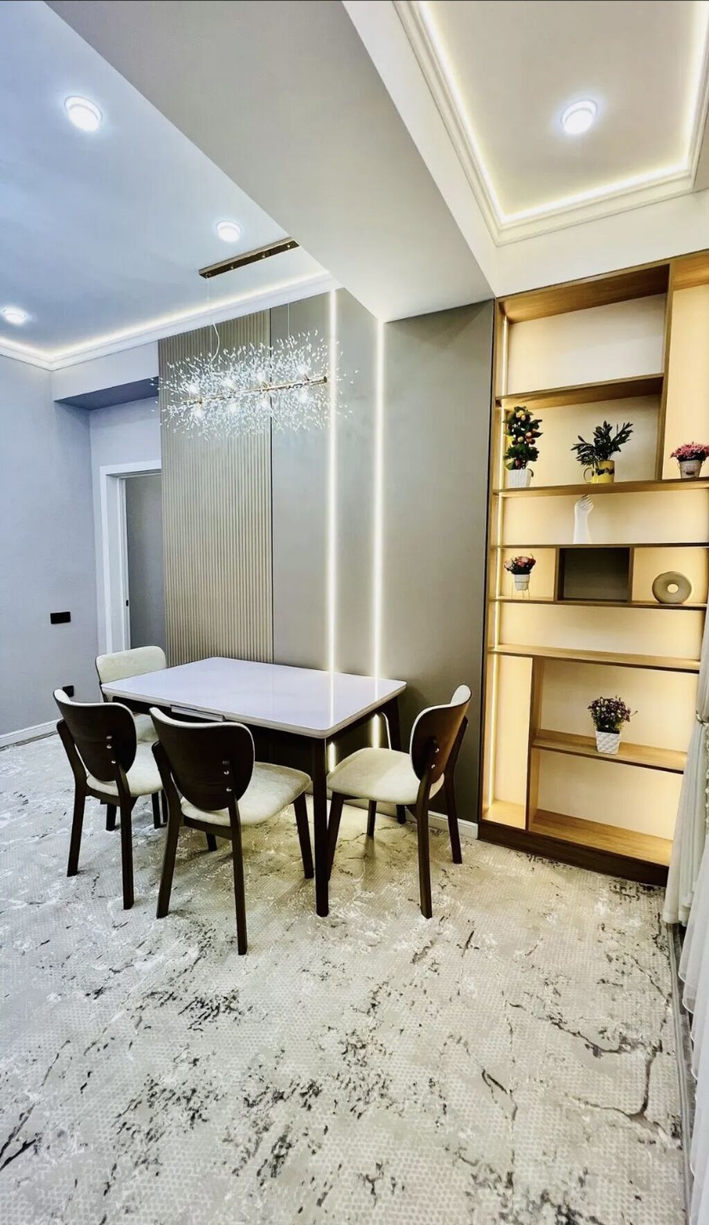 3 комнаты, 83 м², Пишпек Элитка, 9 этаж, Дизайнерский ремонт: фото 1