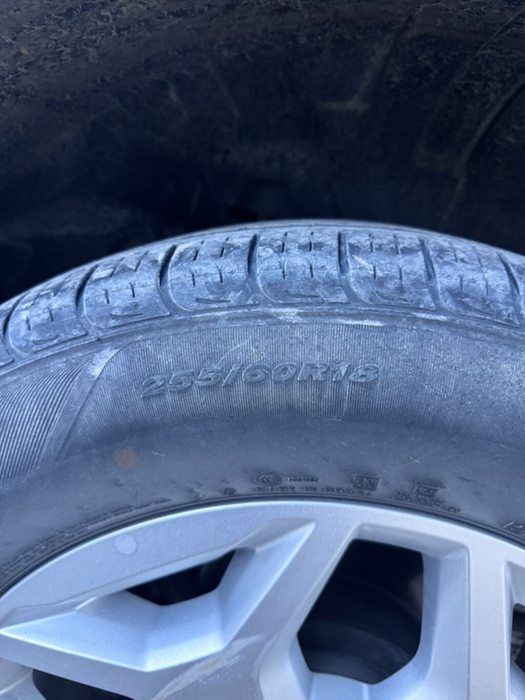 Колеса в сборе 255 / 60 / R 18, Лето, Б/у, Комплект, Внедорожные (АТ/МТ), Литые, отверстий - 6: фото 2