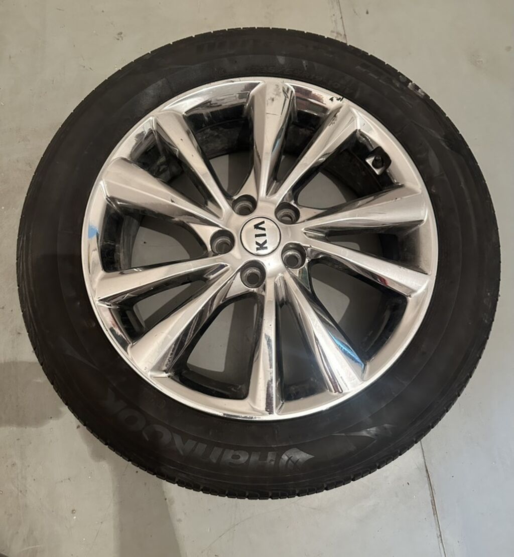 Литой диск KIA с шиной Hankook В отличном состоянии. - Оригинальный: фото 2