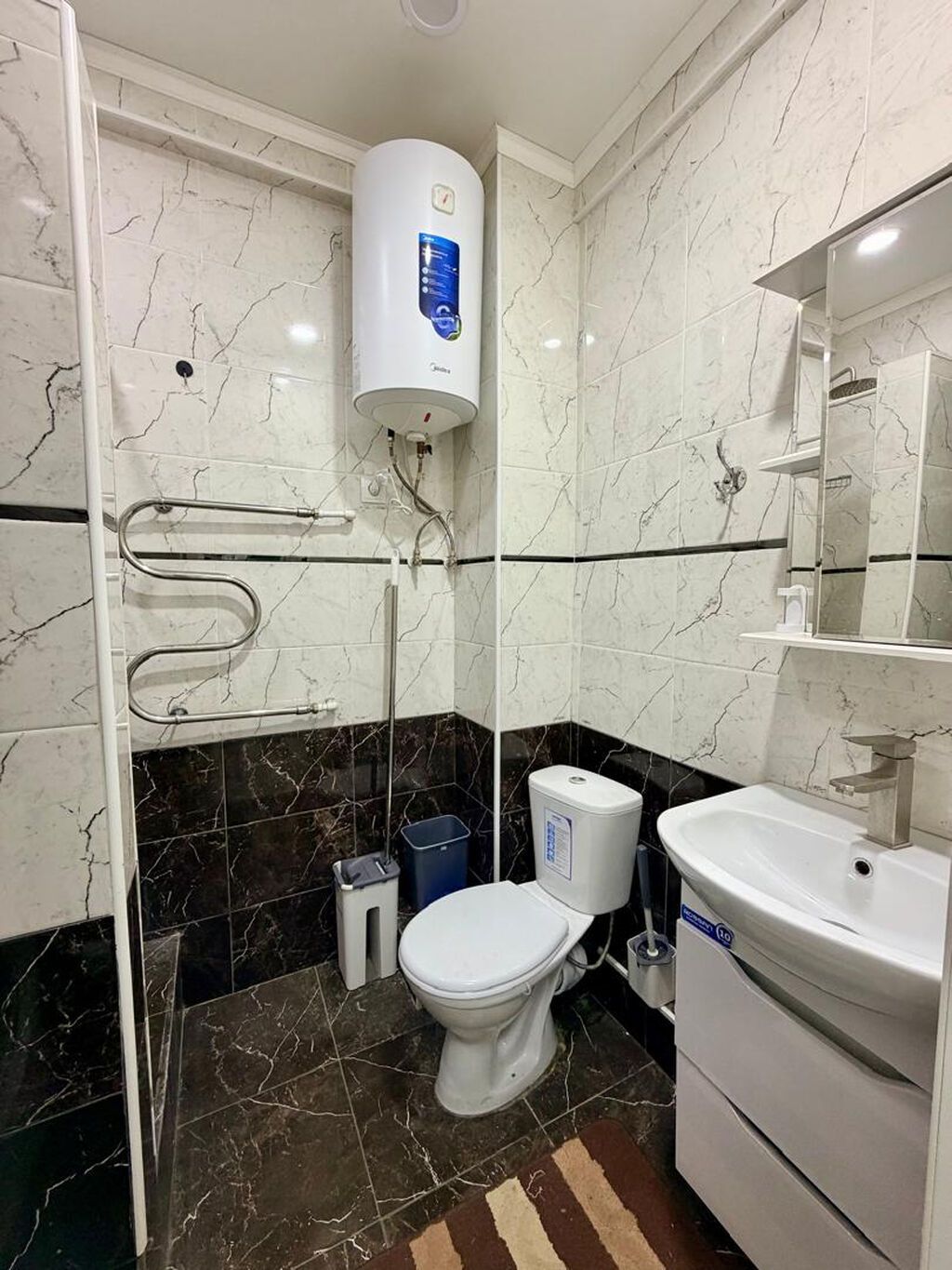 2 комнаты, 40 м², Кок-Жар мкр Элитка, 9 этаж, Евроремонт: фото 7