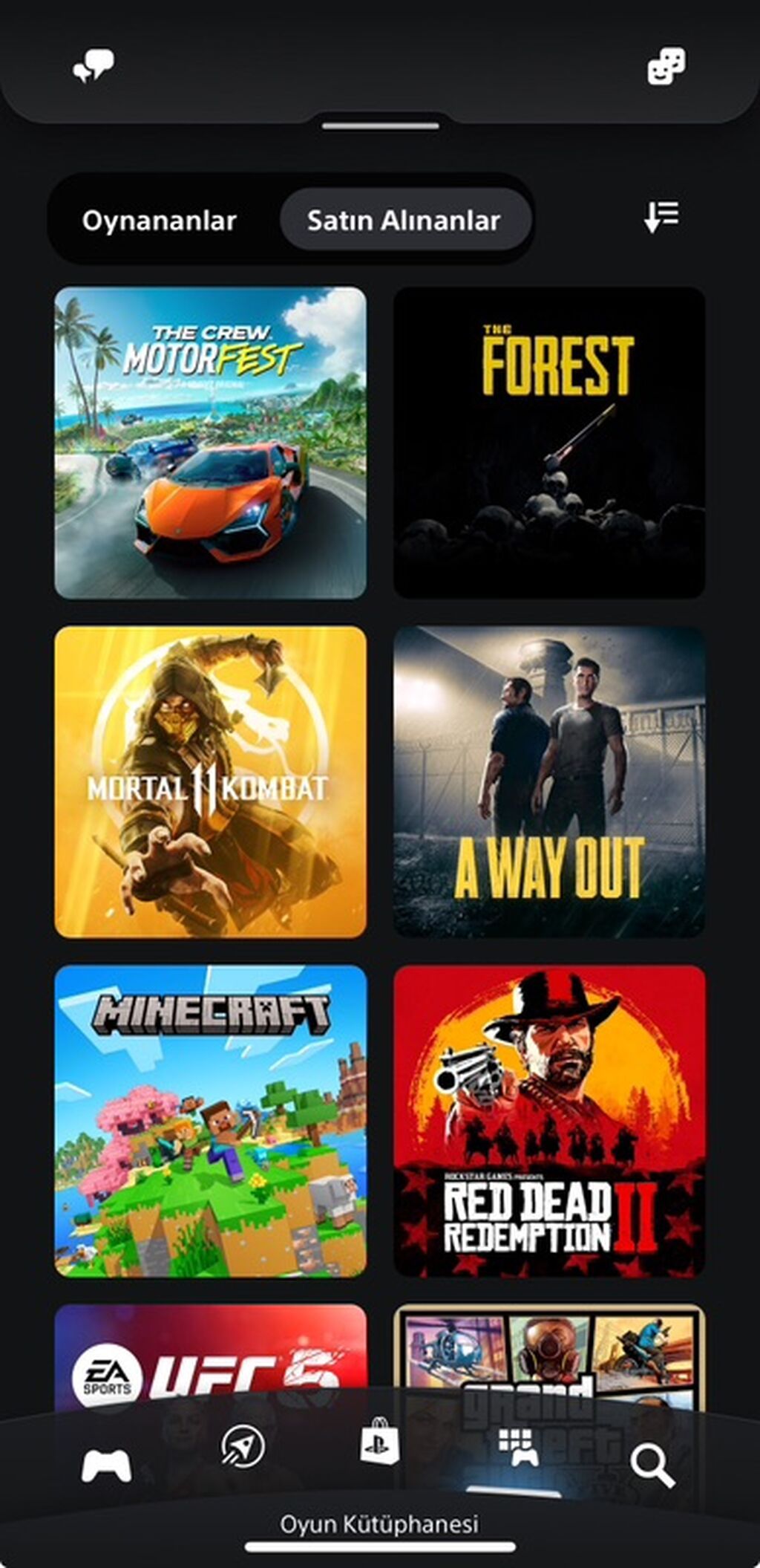 PS5 (Sony PlayStation 5): Ps 4/5 Oyunları Olan Hesab Satılır(Türk Hesab PlayStation hesabı üçün