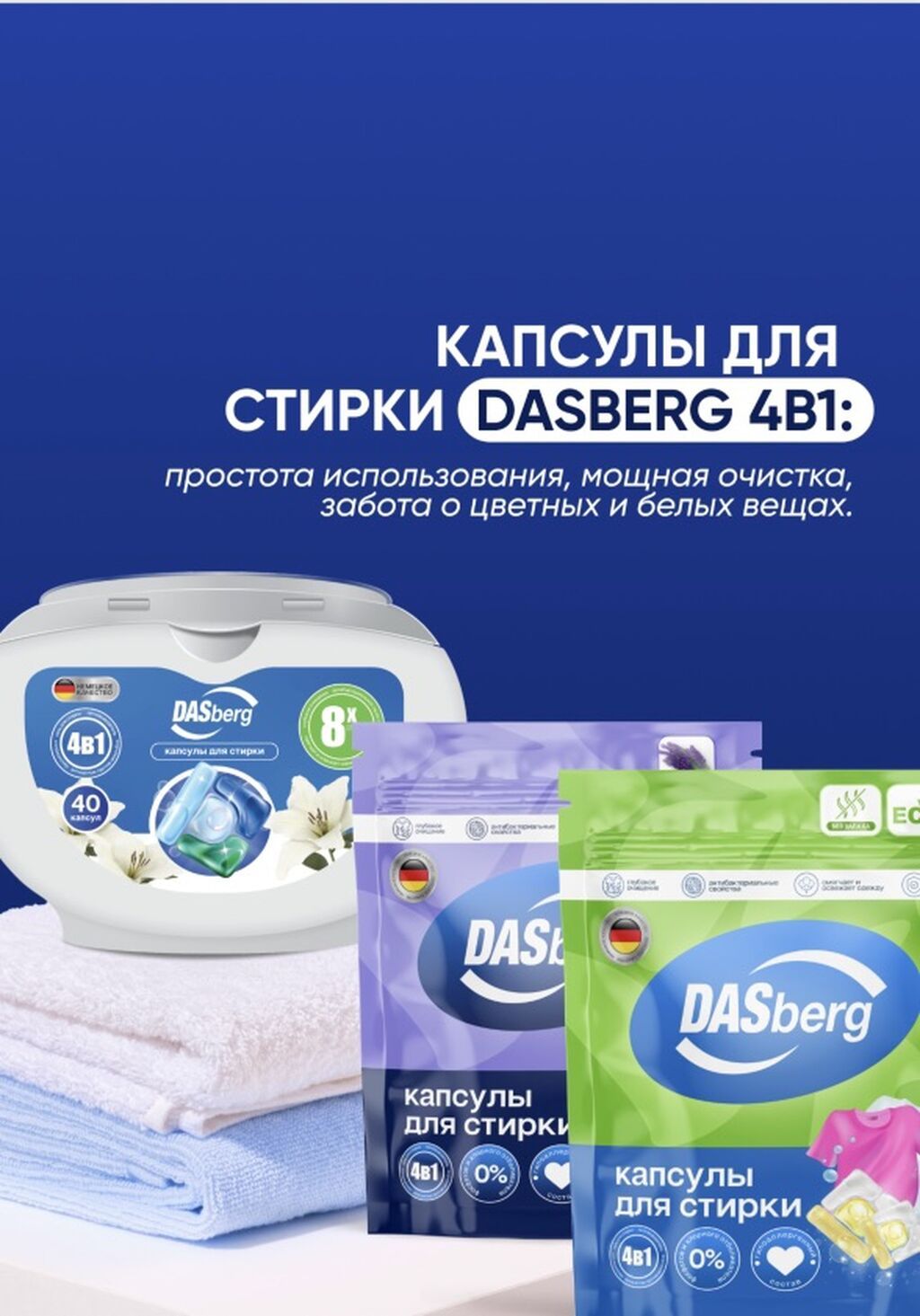 Средство для стирки: Капсулы, Оптом, Розница: фото 1