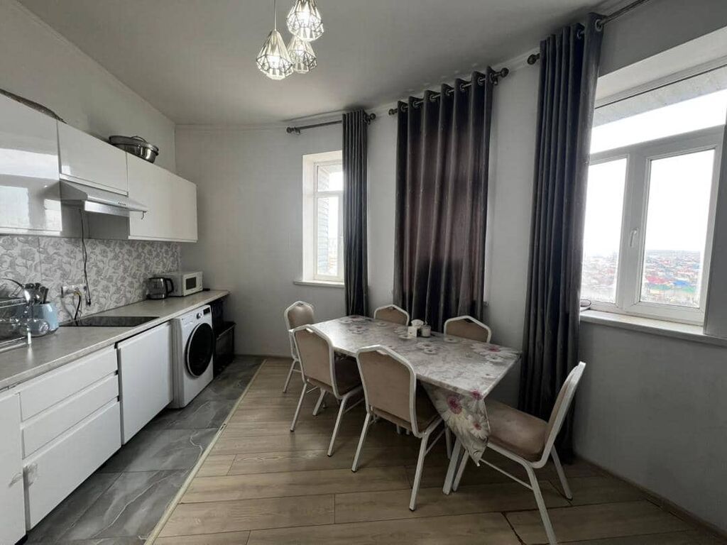 2 комнаты, 60 м², Средний Джал Элитка, 13 этаж, Евроремонт: фото 1