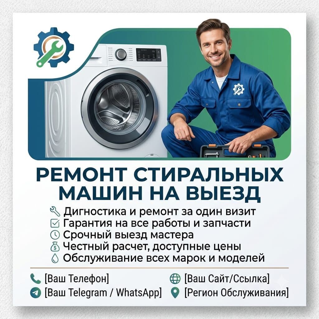 Ремонт стиральных машин с выездом - Диагностика и ремонт на дому -: фото 3