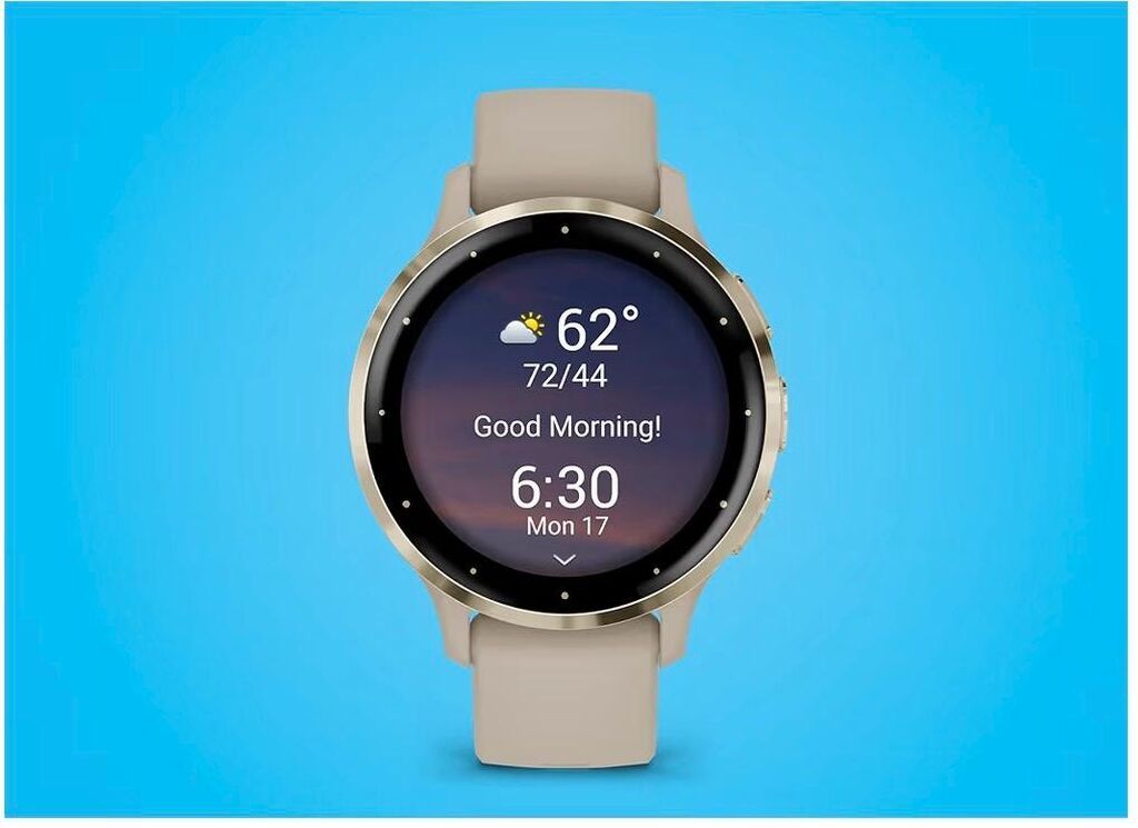 Garmin Venu 3S, премиальные фитнес‑часы, 41 мм, цвет French Gray: фото 2