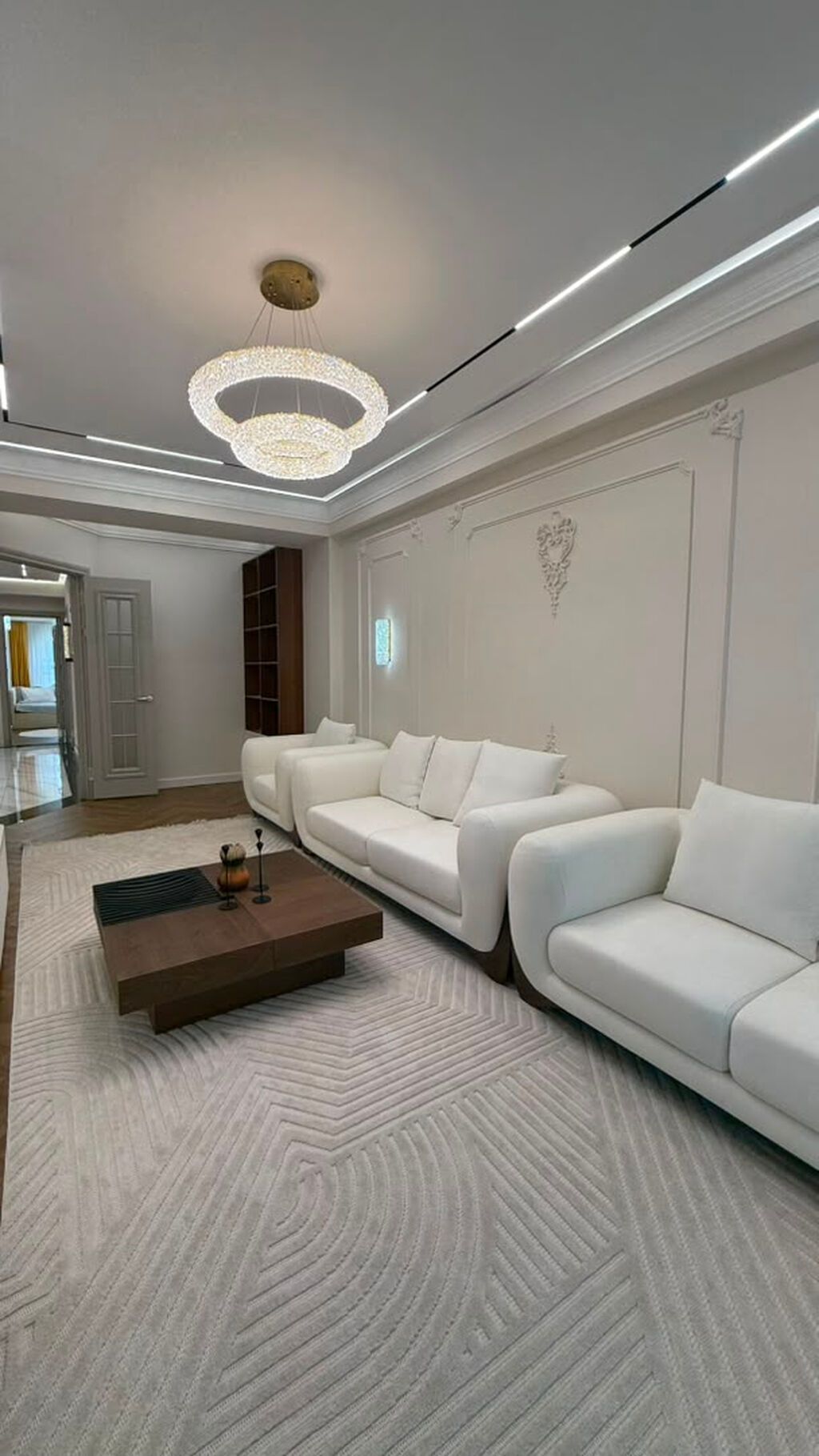 3 комнаты, 116 м², Асанбай мкр 6 этаж, Дизайнерский ремонт: фото 2