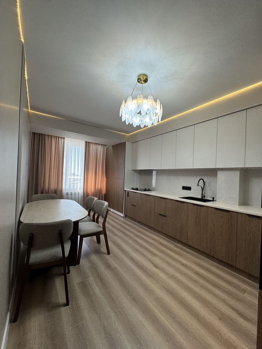 2 комнаты, 71 м², Кок-Жар ж/м Элитка, 7 этаж, Дизайнерский ремонт: фото 3