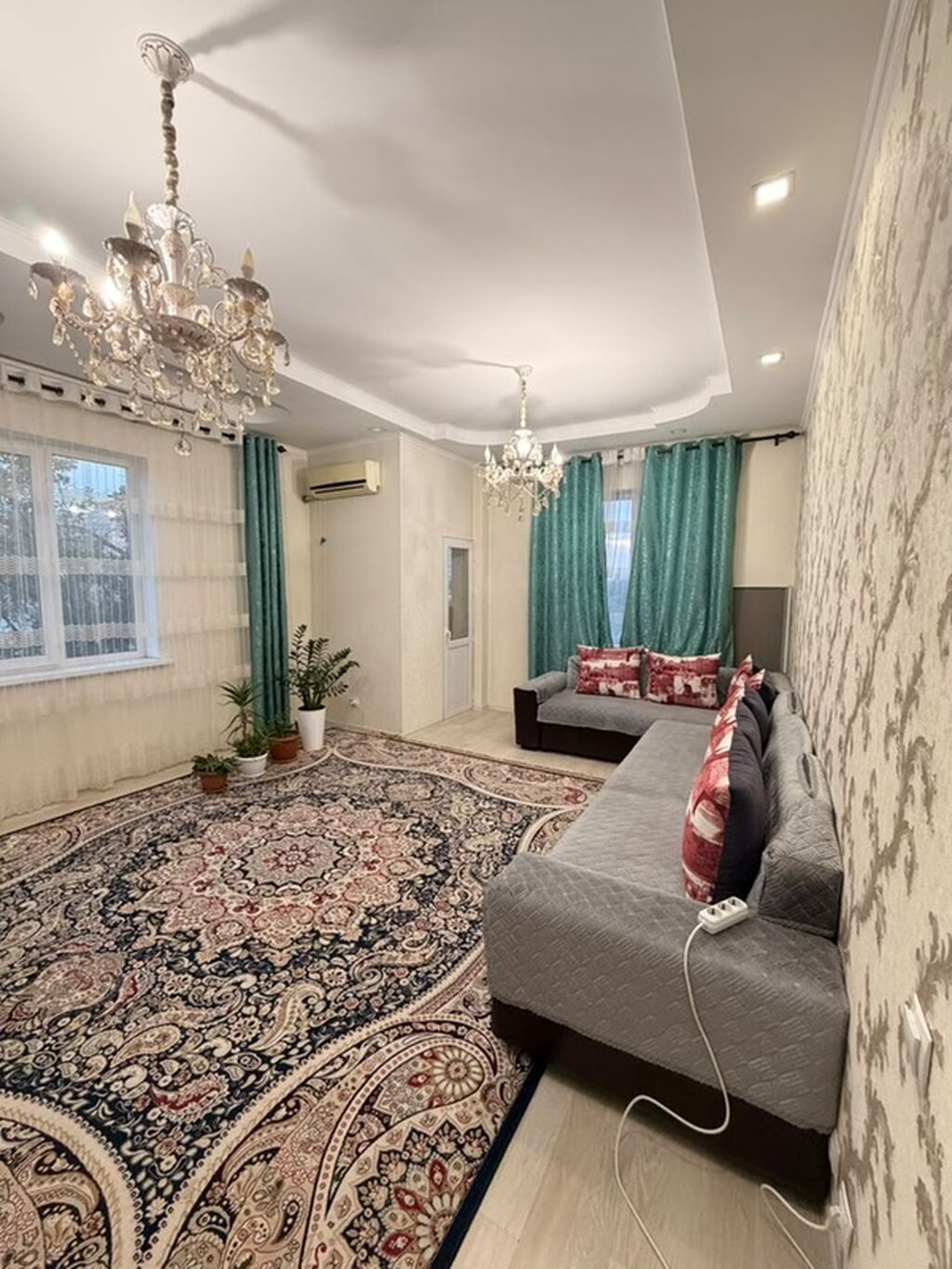 2 комнаты, 68 м², Городская больница №4 (ул. Айни) 4 этаж, Свежий ремонт: фото 2