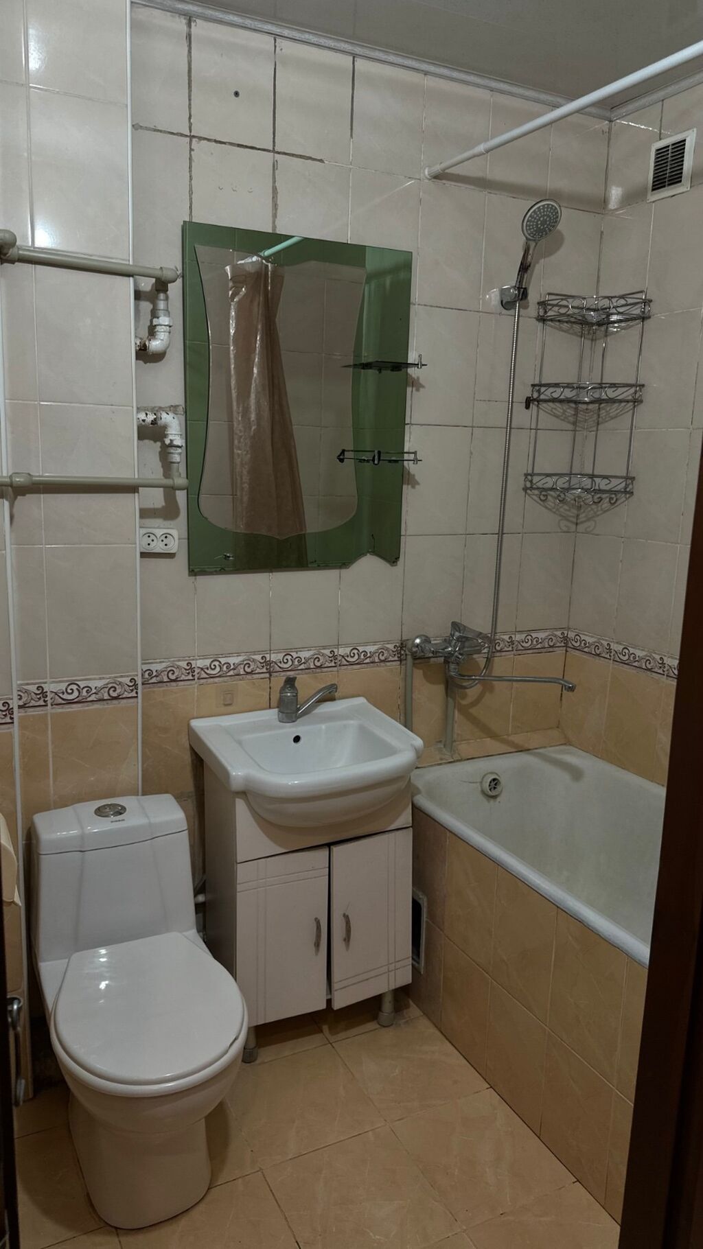 3 комнаты, 58 м², Центральная мечеть 104 серия, 4 этаж, Косметический ремонт: фото 4