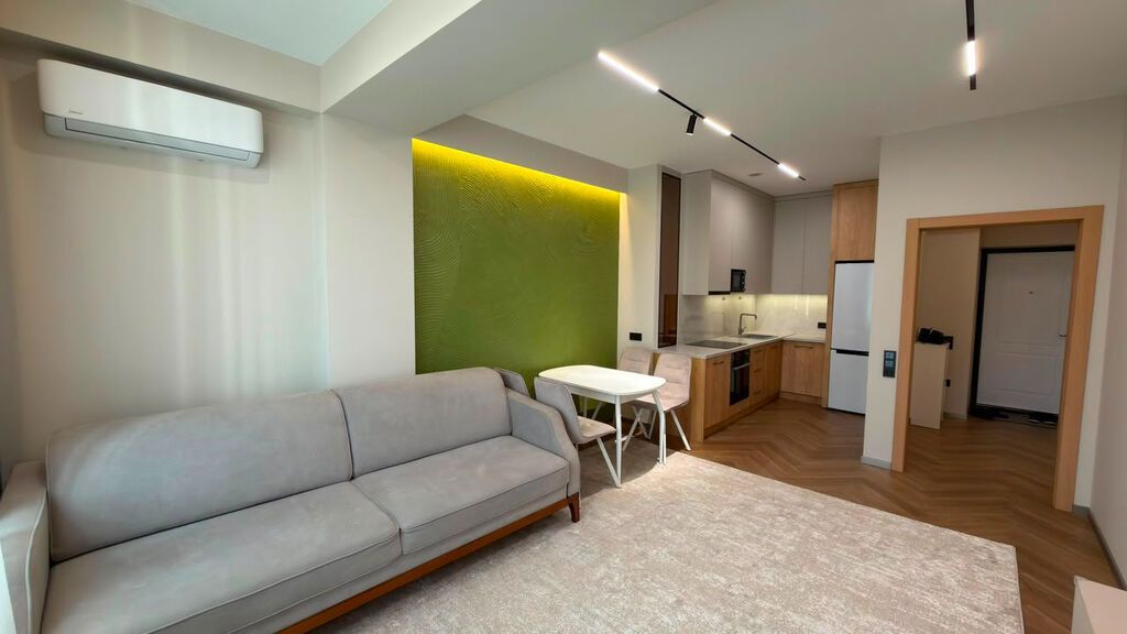 1 комната, 46 м², Асанбай мкр Элитка, 10 этаж, Дизайнерский ремонт: фото 1
