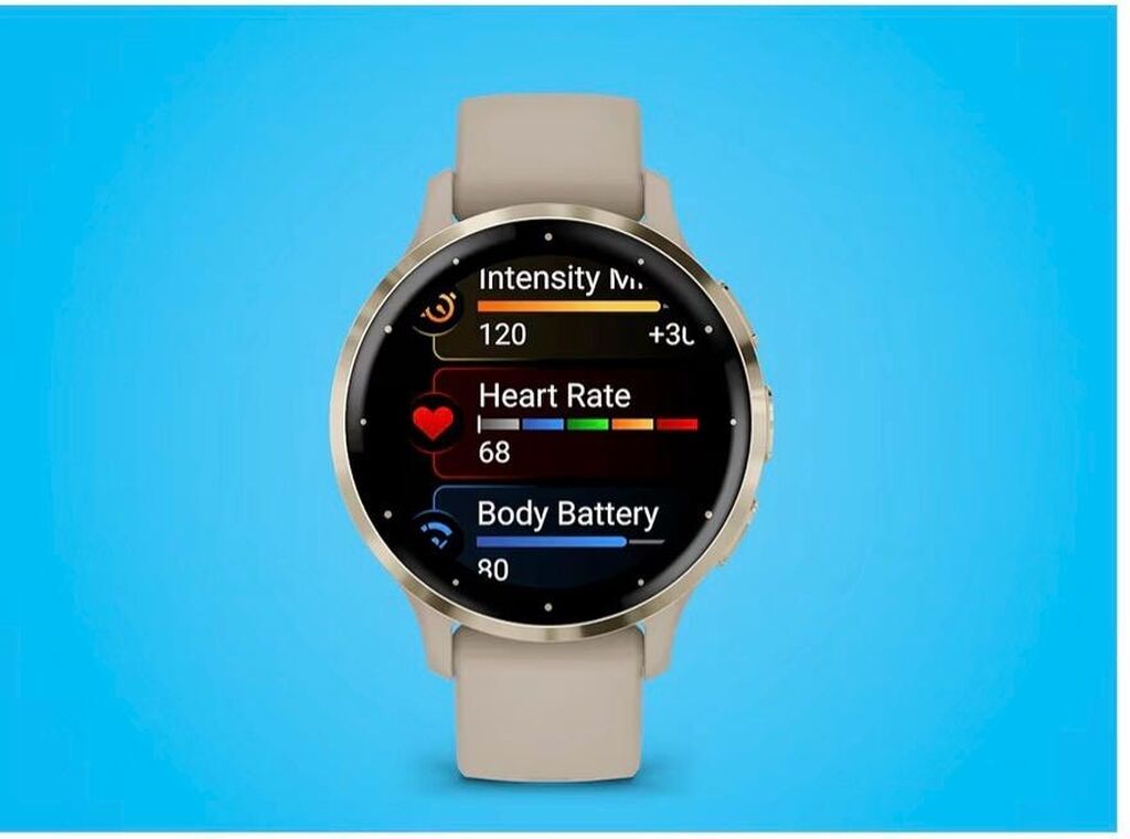 Garmin Venu 3S, премиальные фитнес‑часы, 41 мм, цвет French Gray: фото 3
