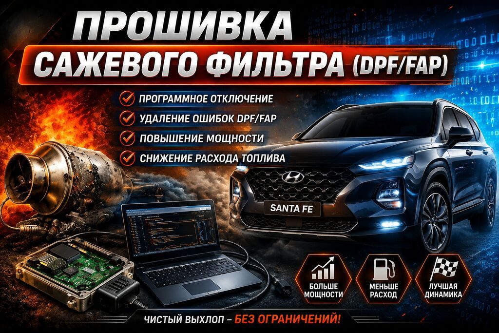 Прошивка сажевого фильтра отключение Adblue, EGR, DPF/FAP) для