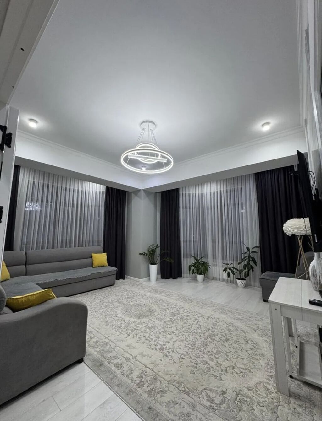 3 комнаты, 90 м², Асанбай мкр Элитка, 6 этаж, Дизайнерский ремонт: фото 2