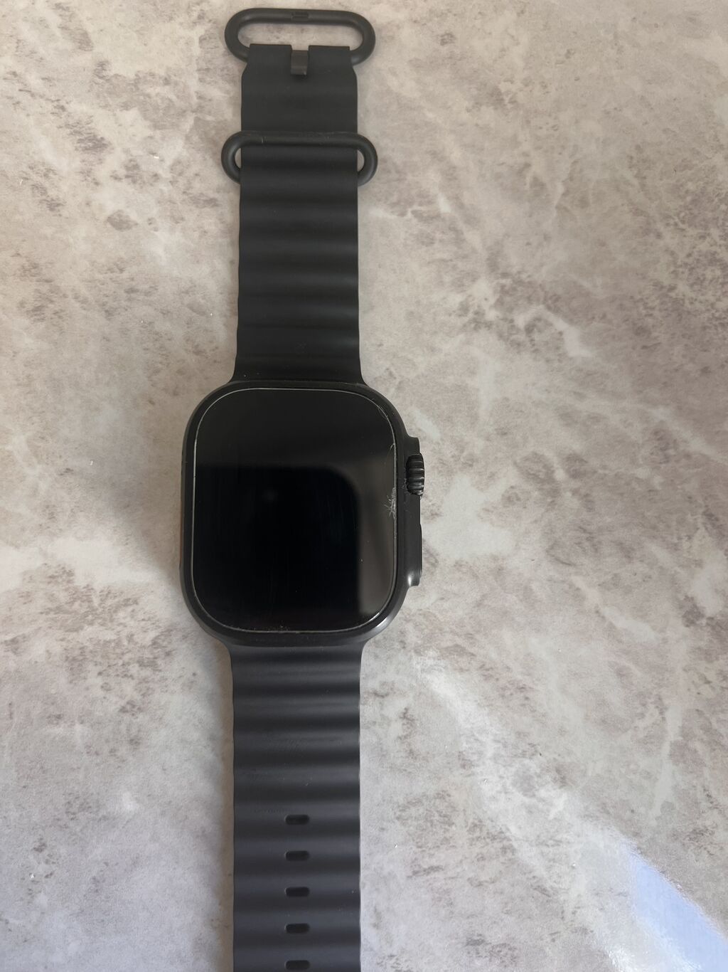 Смарт‑часы Apple Watch (серия Ultra‑стиля) с черным ремешком Ocean: фото 3