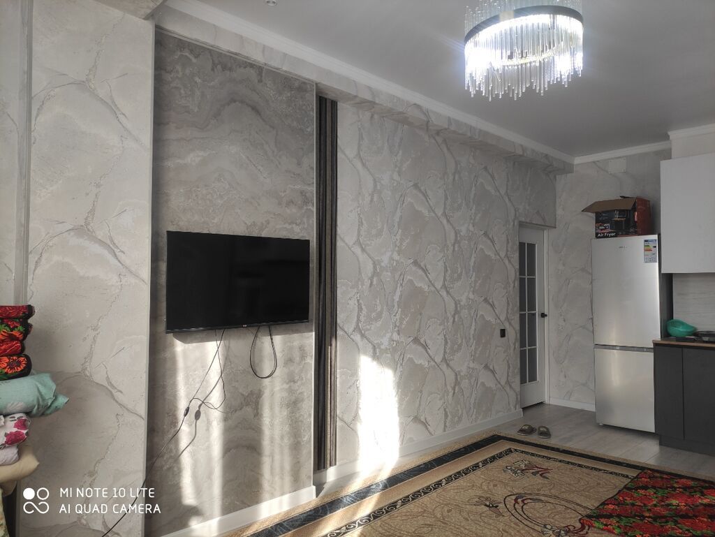 2 комнаты, 47 м², Аламединский рынок / базар Элитка, 8 этаж, Евроремонт: фото 4