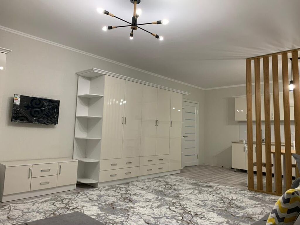 Студия, 33 м², Аламединский рынок / базар Индивидуалка, 2 этаж, Дизайнерский ремонт: фото 5