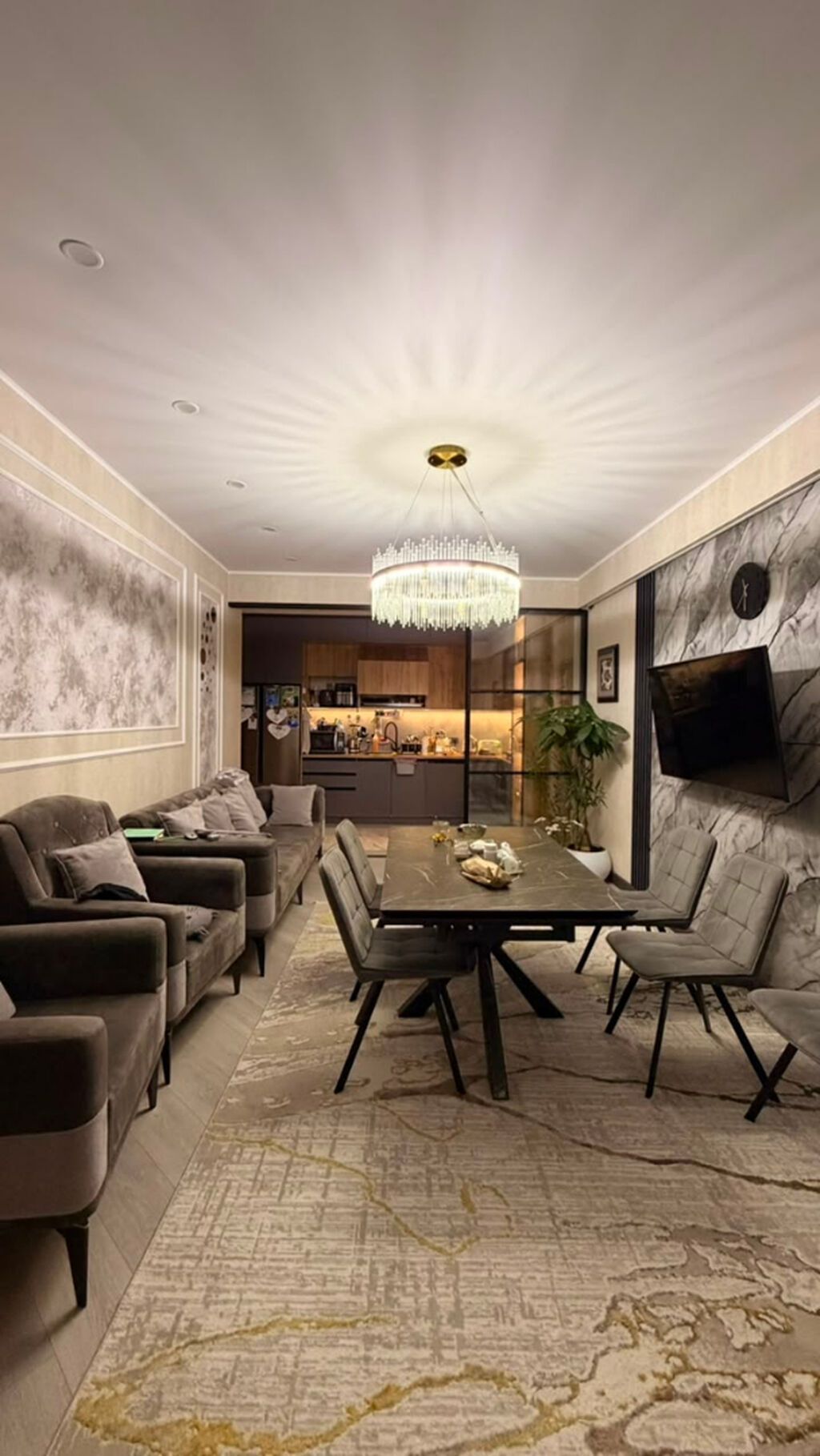 4 комнаты, 132 м², Асанбай мкр Элитка, 7 этаж, Евроремонт: фото 6