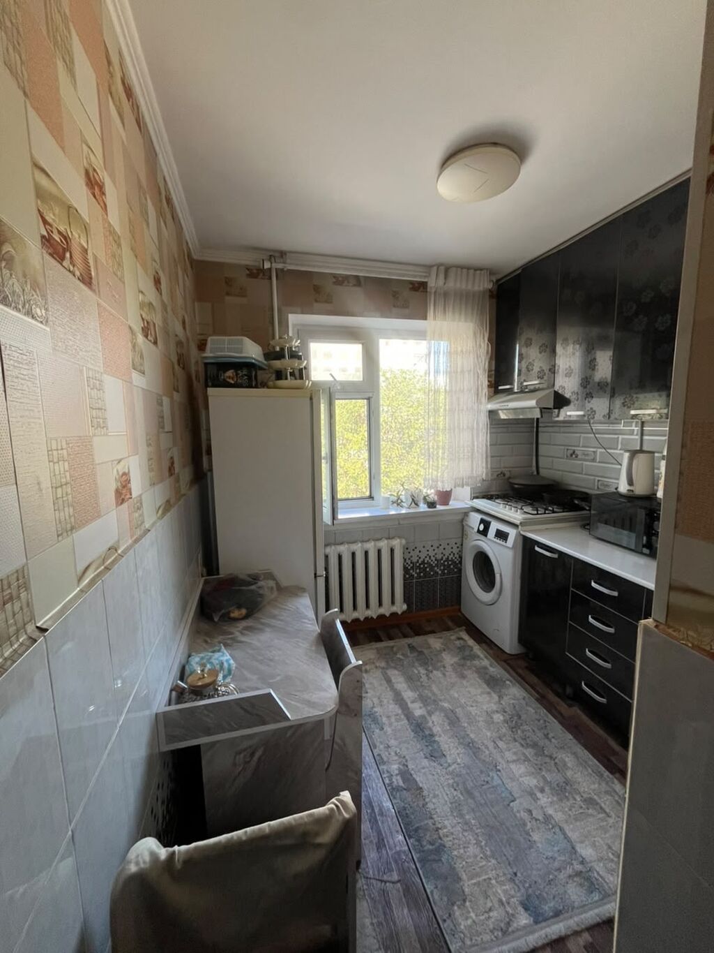 2 комнаты, 44 м², Ошский мкр., 104 серия, 3 этаж, Косметический ремонт: фото 6
