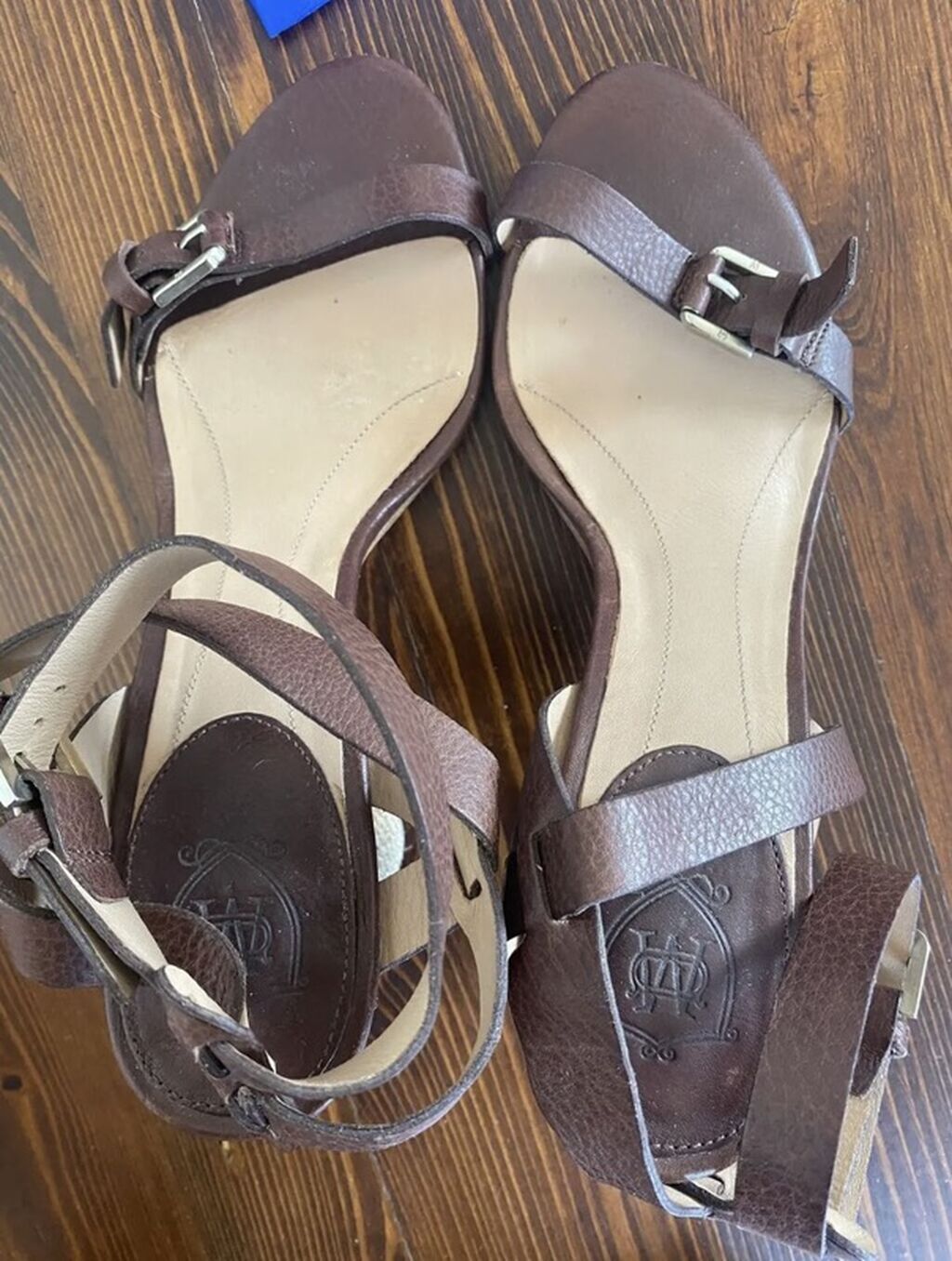 Босоножки, 40, Massimo Dutti, Б/у, цвет - Коричневый, Самовывоз: фото 2