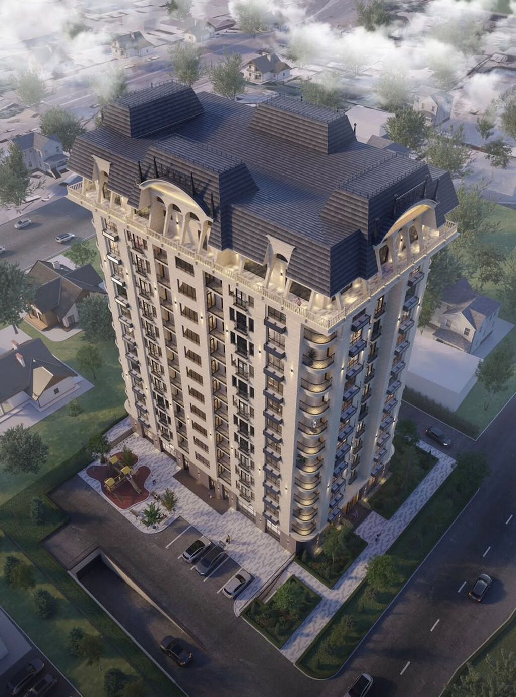 1 комната, 49 м², Центральная мечеть Элитка, 11 этаж, ПСО (под самоотделку): фото 2