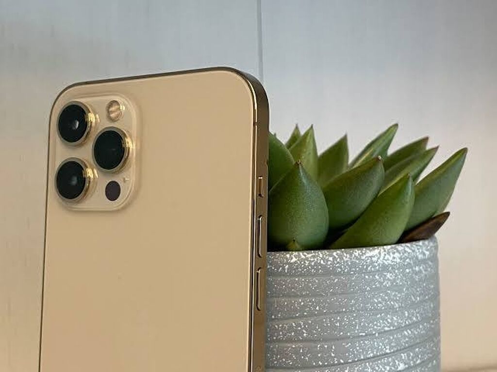 IPhone 12 Pro, Б/у, 128 ГБ, Золотой, Защитное стекло, Коробка — фото 2