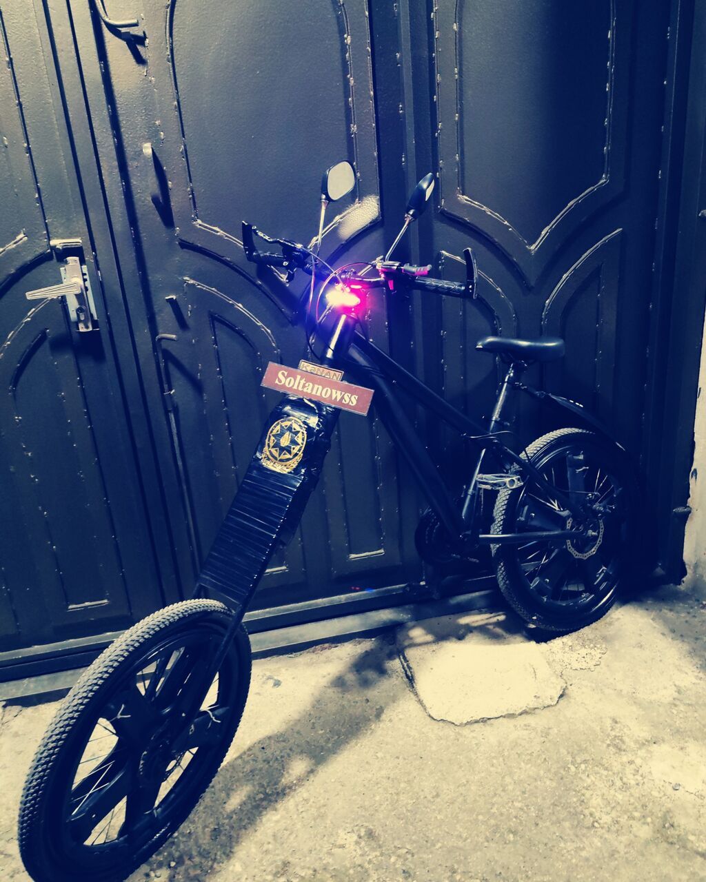 Özəlləşdirilmiş elektrik velosipedi - Gücləndirilmiş uzun ön çəngəl