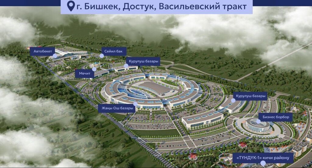 1 комната, 36 м², Ошский рынок / базар Элитка, 4 этаж, ПСО (под самоотделку): фото 3
