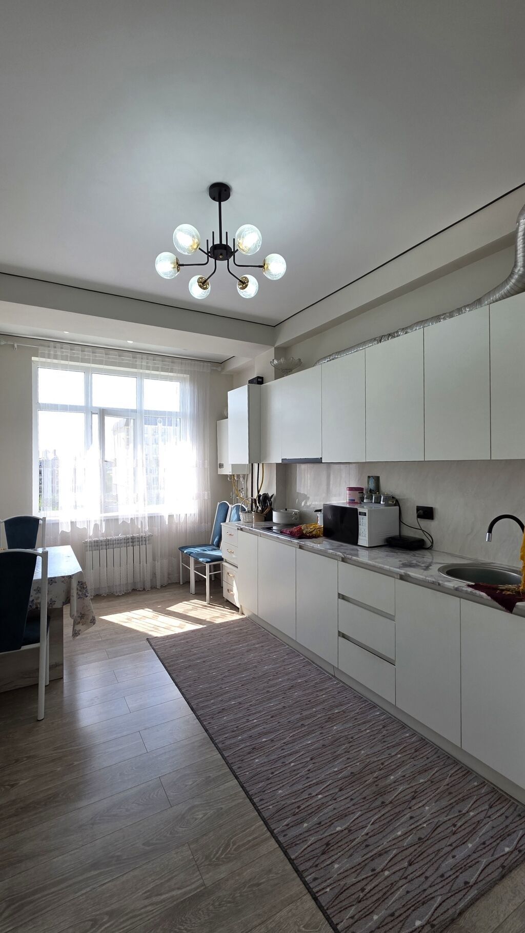 2 комнаты, 56 м², Аламедин-1 мкр Элитка, 5 этаж, Евроремонт: фото 4