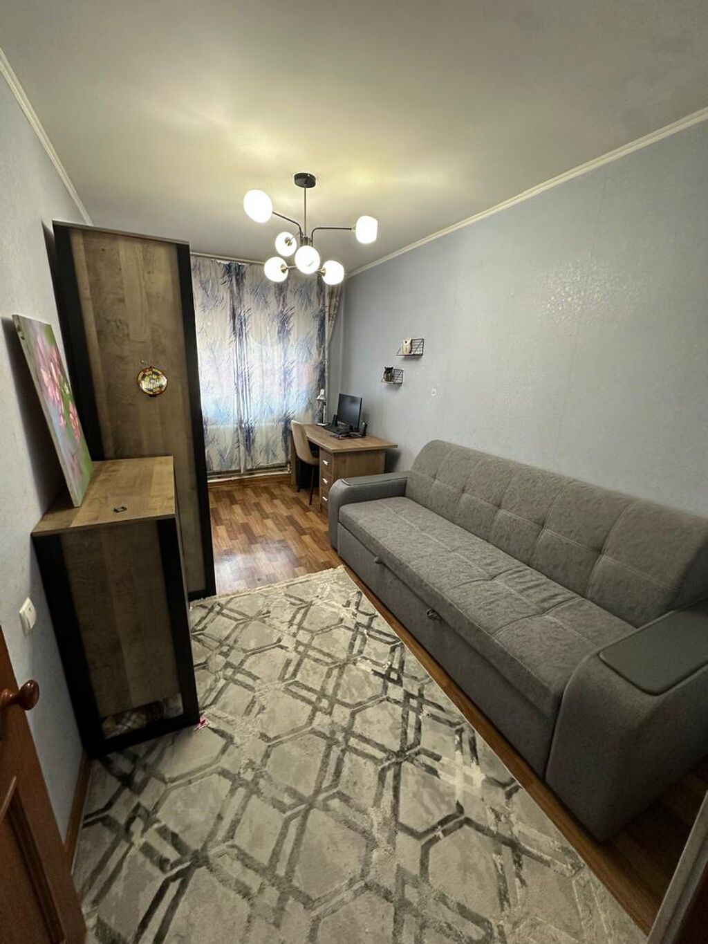 3 комнаты, 58 м², 8 мкр 4 этаж, Евроремонт