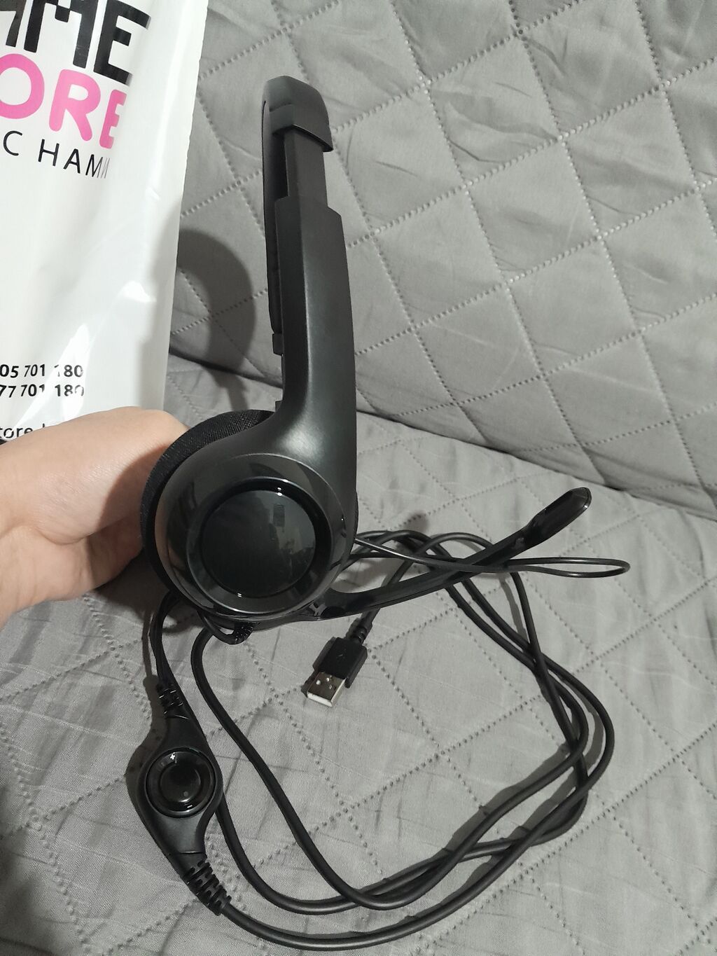 Проводные полноразмерные наушники, Logitech, Новый, цвет - Черный: фото 5