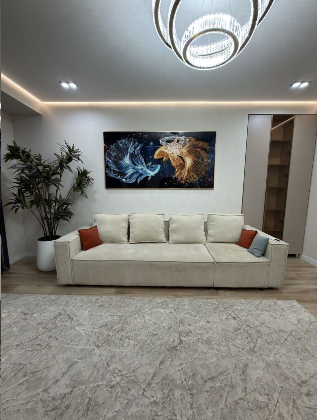 2 комнаты, 56 м², Филармония Элитка, 14 этаж, Дизайнерский ремонт: фото 3