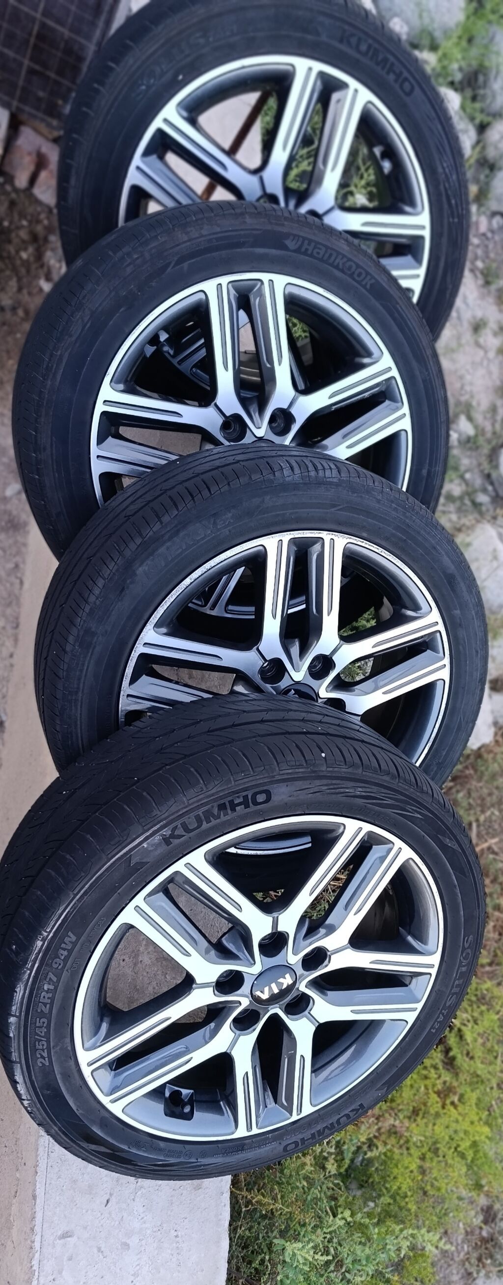 Комплект легкосплавных дисков KIA с летними шинами Kumho Solus TA31: фото 5