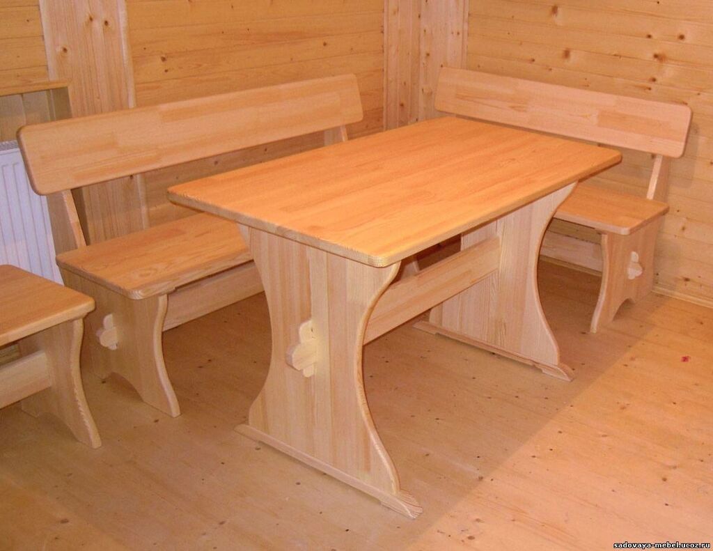 стол для предбанника из дерева своими руками