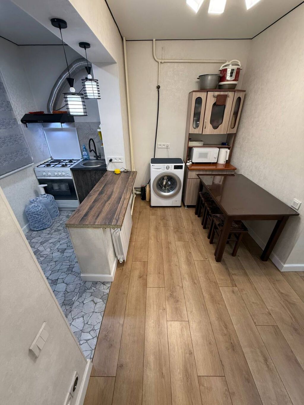 1 комната, 38 м², Аламедин-1 мкр 105 серия, 1 этаж, Евроремонт: фото 5