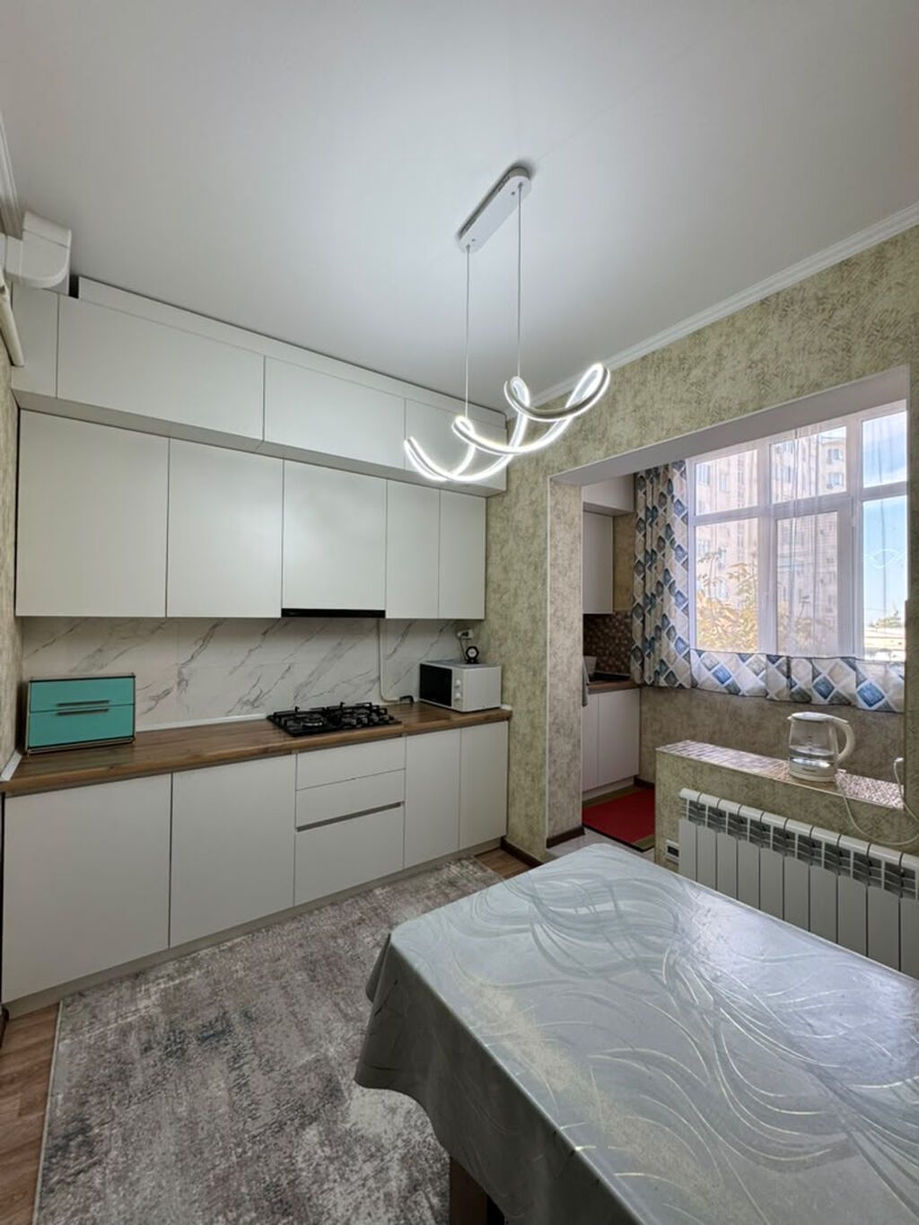2 комнаты, 53 м², Тунгуч мкр 106 серия, 2 этаж, Евроремонт: фото 7