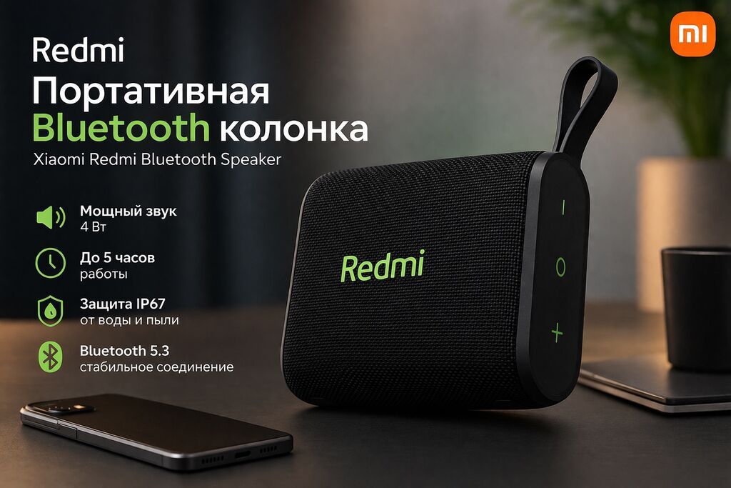 Портативная Bluetooth колонка Xiaomi Redmi Купить в Бишкеке — — фото 2