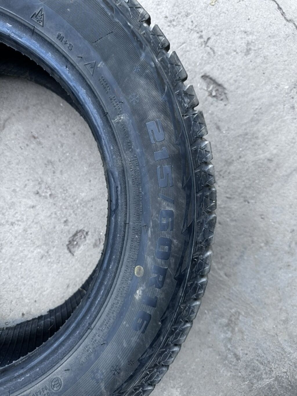 Шины 215 / 60 / R 16, Зима, Б/у, Комплект, Легковые, Kapsen: фото 1